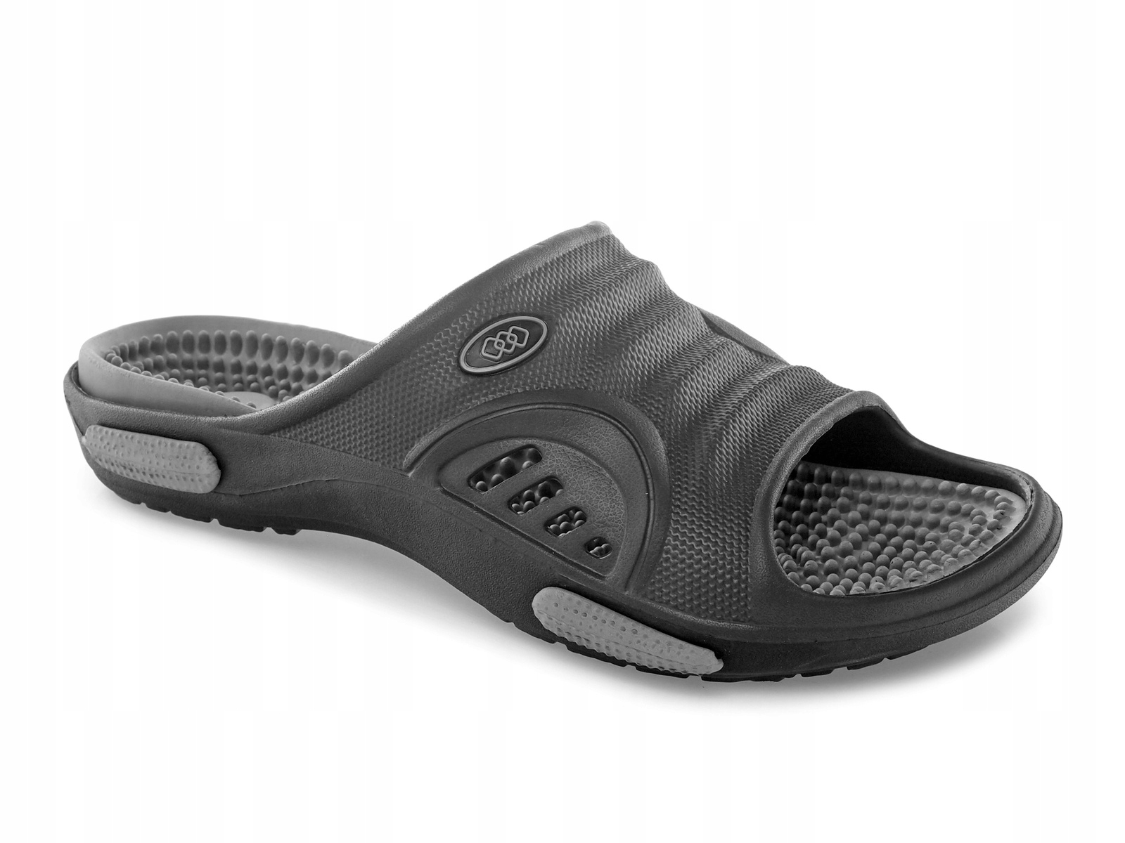 

Klapki męskie z masażem fakirki basenowe Czarne 40