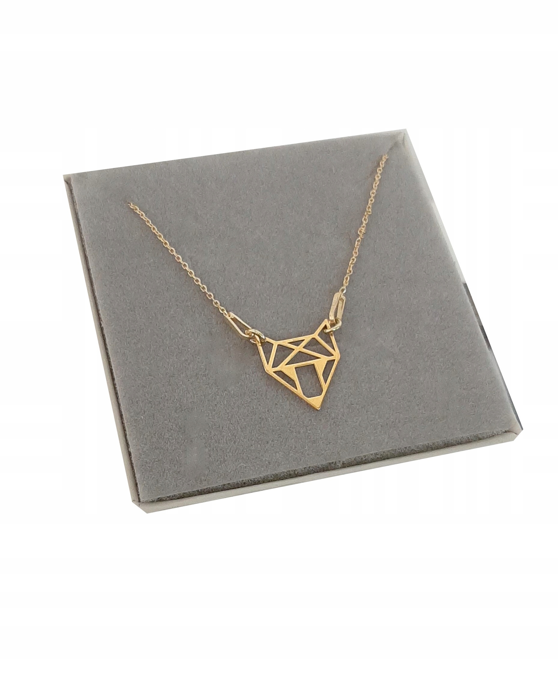 

Złoty naszyjnik Origami Lisek srebro 925