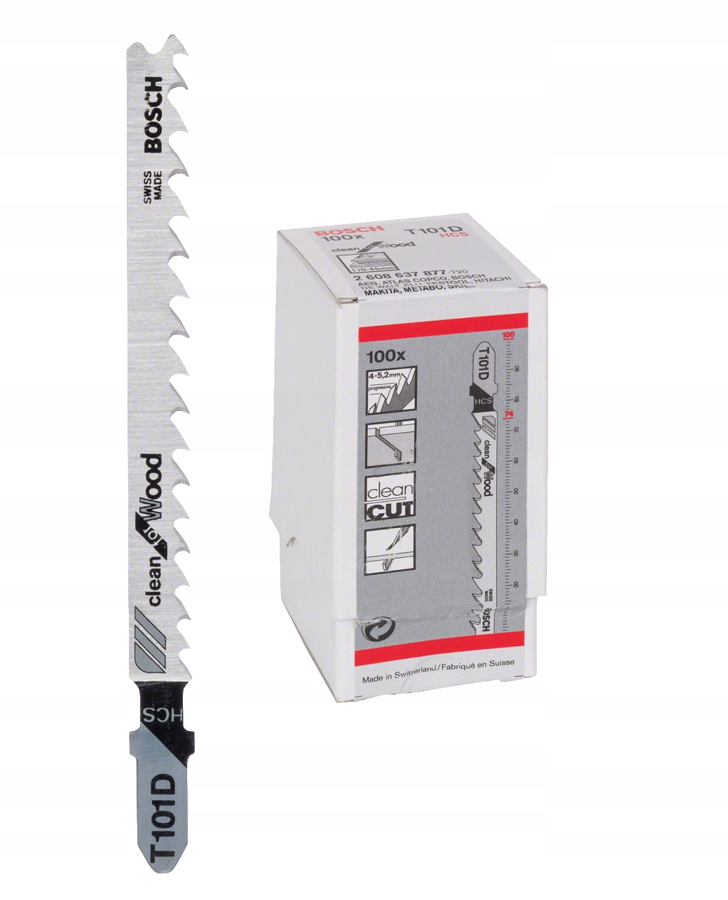 Bosch Pro Pilové Listy Do Pílové Pily T101D 100 Ks