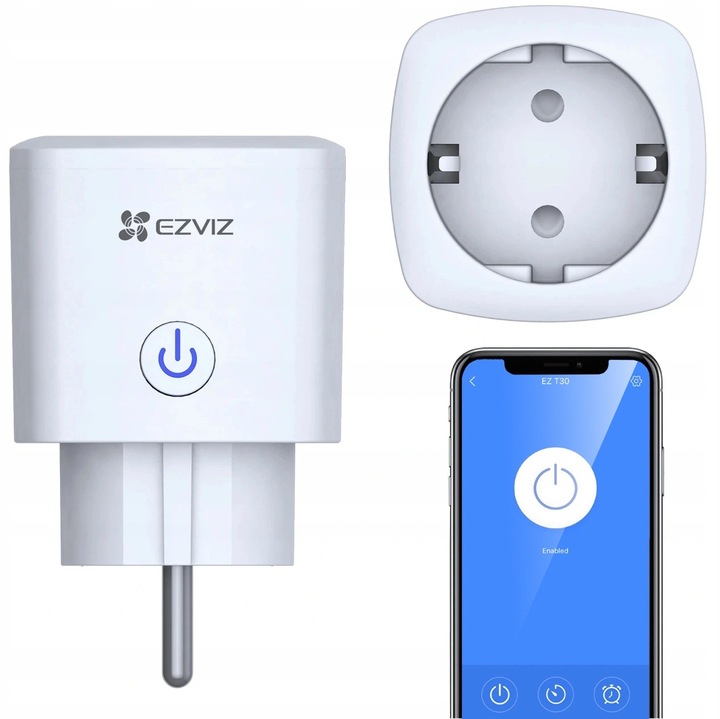 

Ezviz T30 10A Inteligentne Gniazdko WiFi Wtyczka