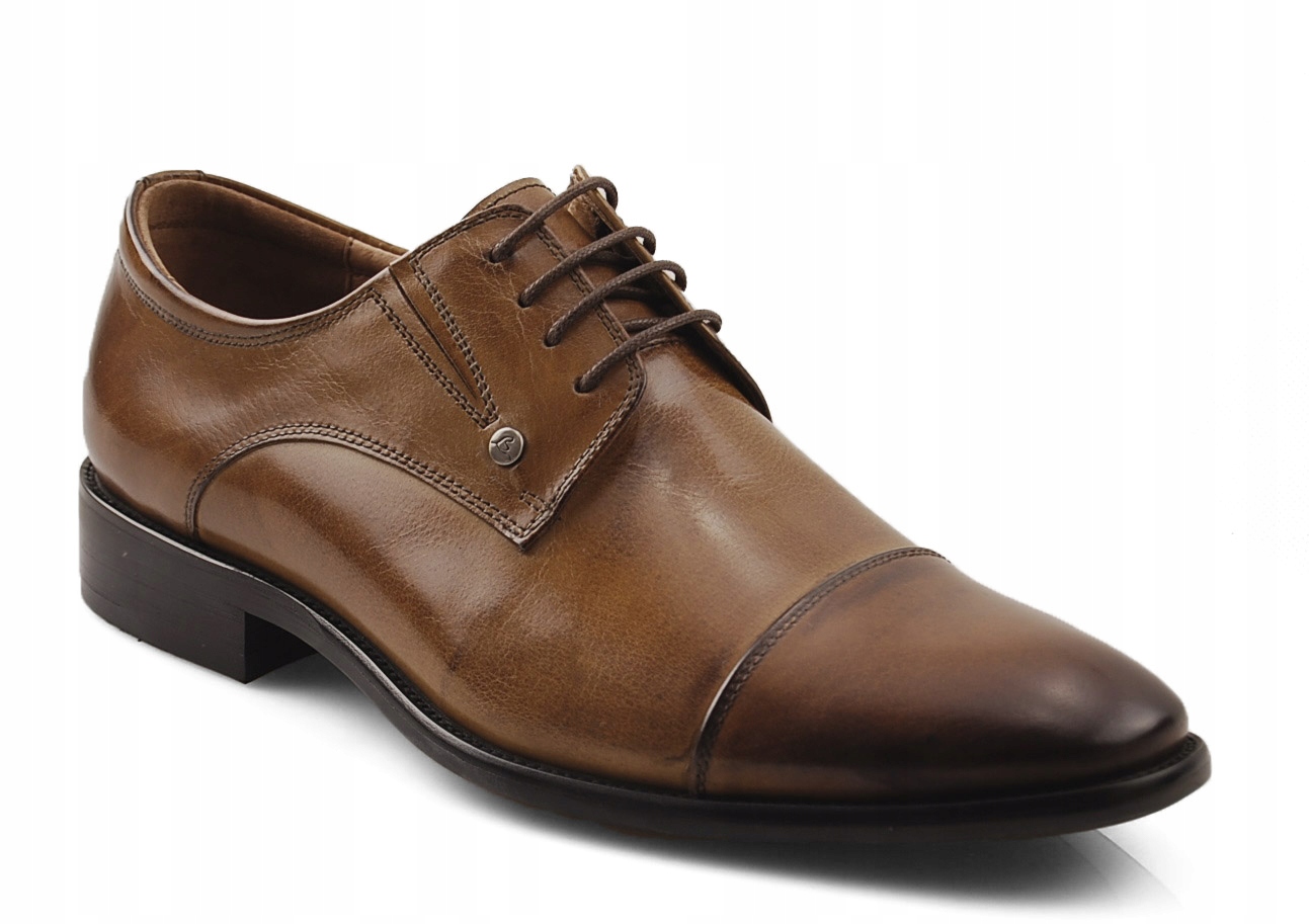 John Doubare H8089158 Skórzane Brązowe Półbuty 45