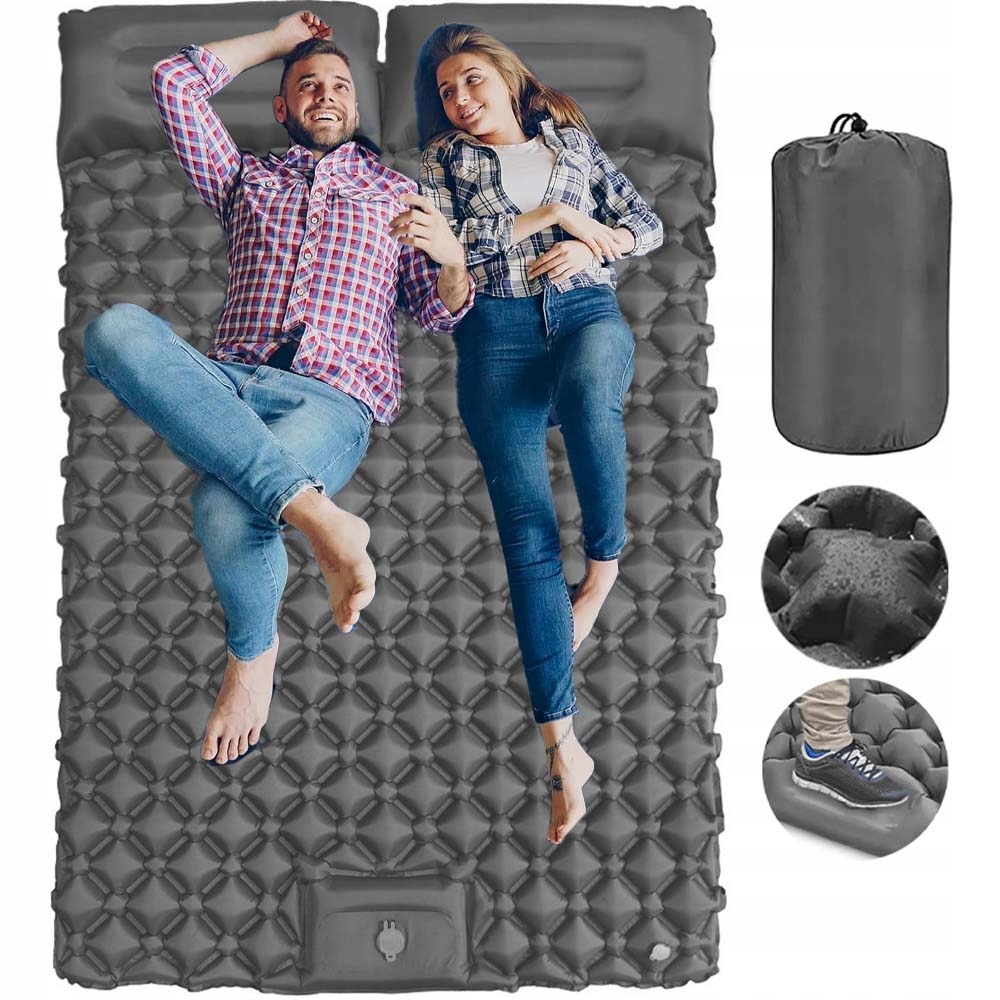 Turistická Nafukovací Rolovací Podložka Lehká Matrace Sport 200*120*6 CM Výlety