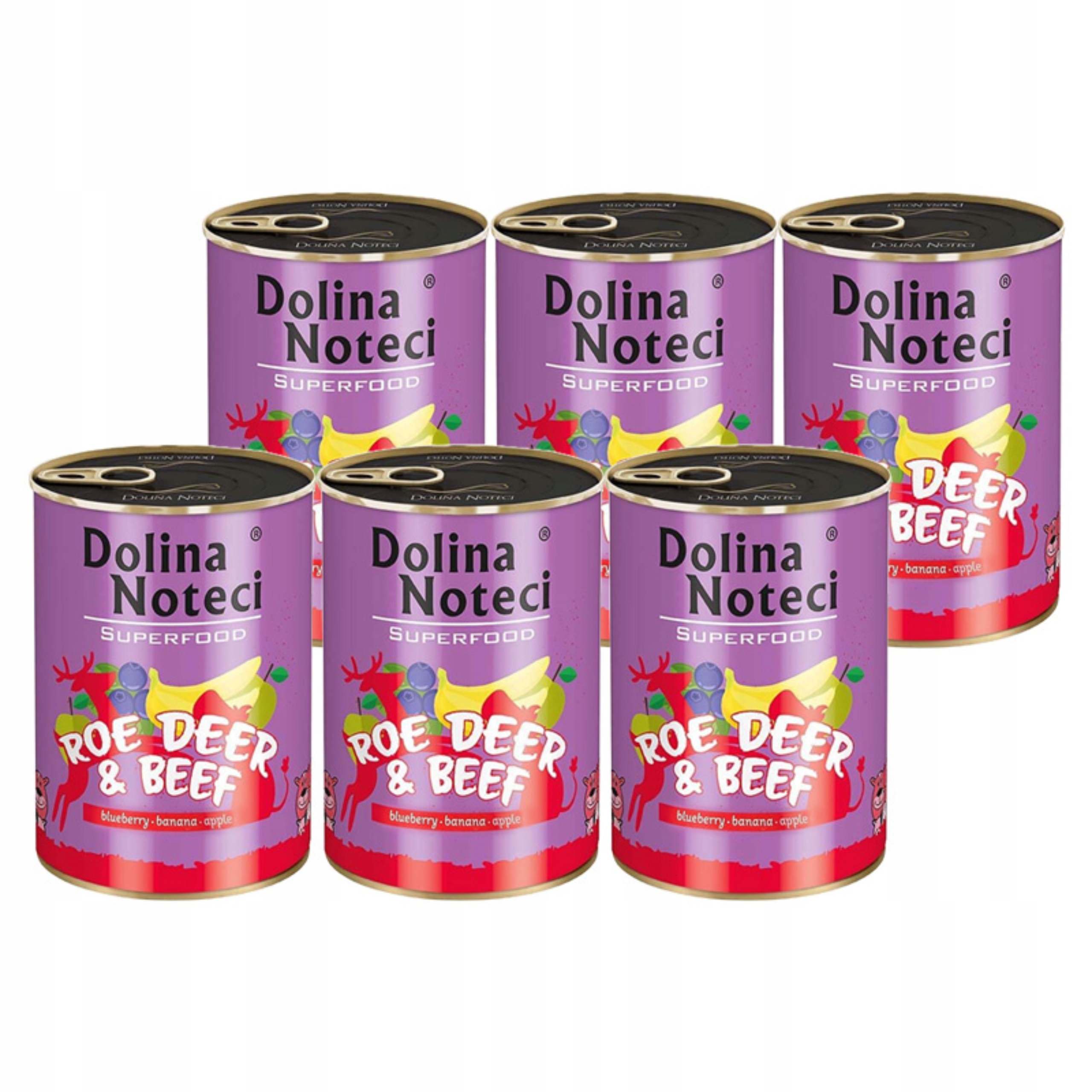 Vlhké krmivo pro psa Dolina Noteci Superfood Sarna Hovězí 24x400 g