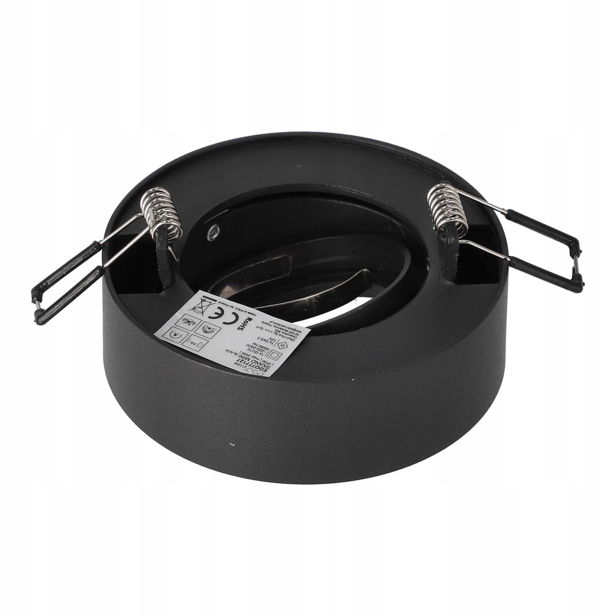 OPRAWA PODTYNKOWA HALOGENOWA TUBA LED RUCHOMA CZARNA EDO +ŻARÓWKA LED Kolekcja SKAND 1 MINI BLACK