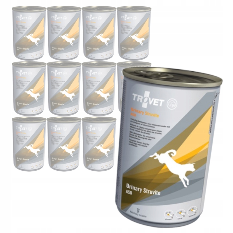 Levně Trovet Urinary Struvite Asd 12x400g Vlhké Krmivo pro psy s ledvinovou kamicí