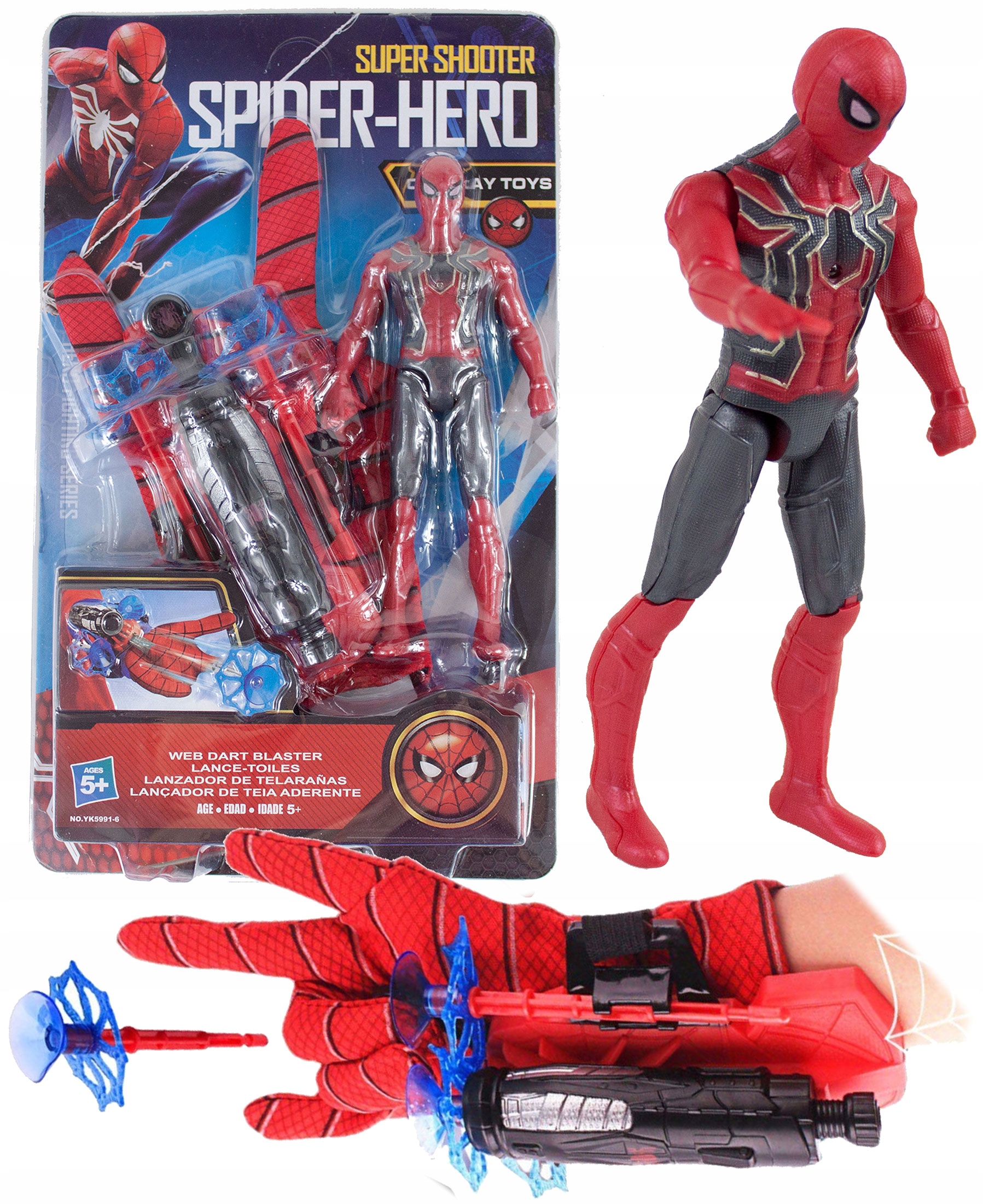 

Spiderman Rękawica Wyrzutnia Strzałki Spider-man