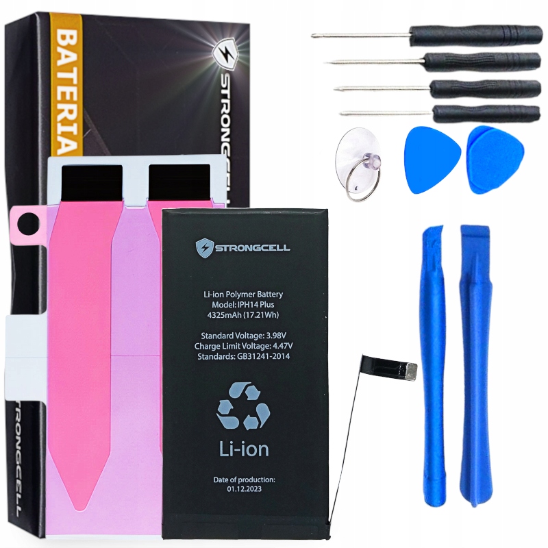 Bateria Strongcell do Iphone 14 Plus, A2886, A2632, A2885, A2888