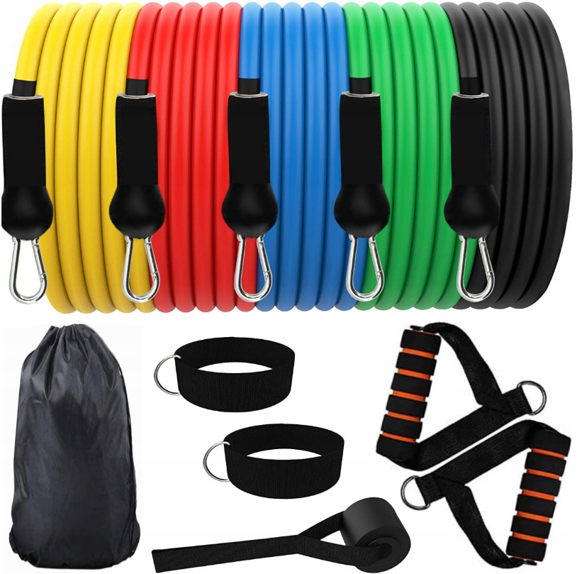 ZESTAW 5 GUM OPOROWYCH DO ĆWICZEŃ TRENINGOWE FIT