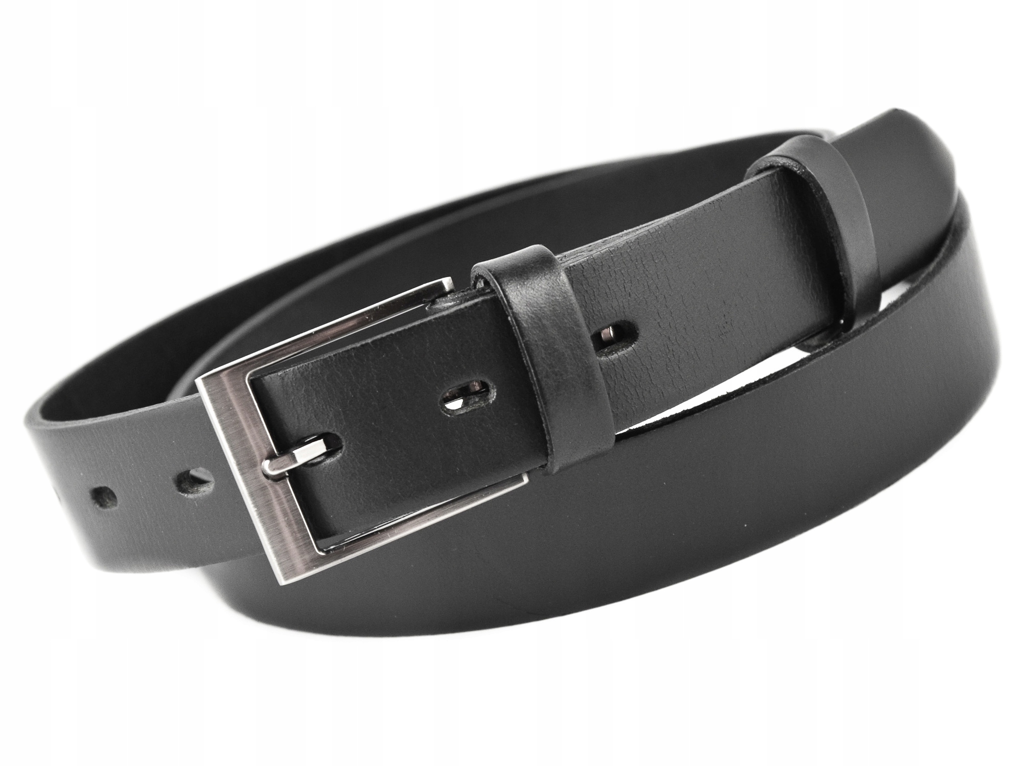 

XXXXL 185 cm Pasek Wizytowy Gładki Klasyczny Skóra