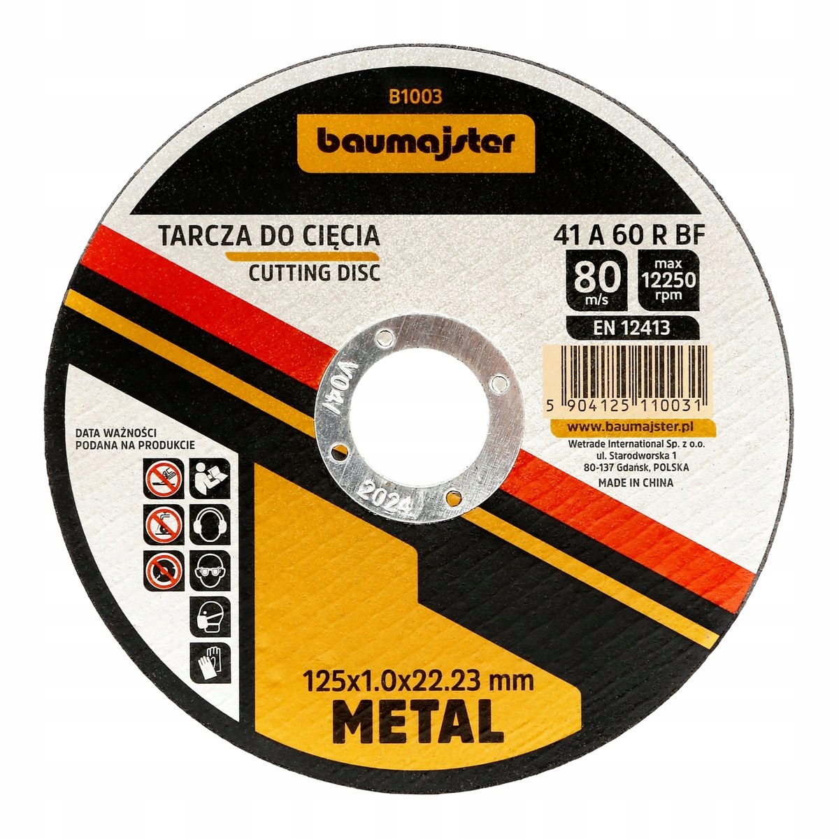 

Tarcza Do Cięcia Metalu Baumajster 115x 1,0 x 22,2