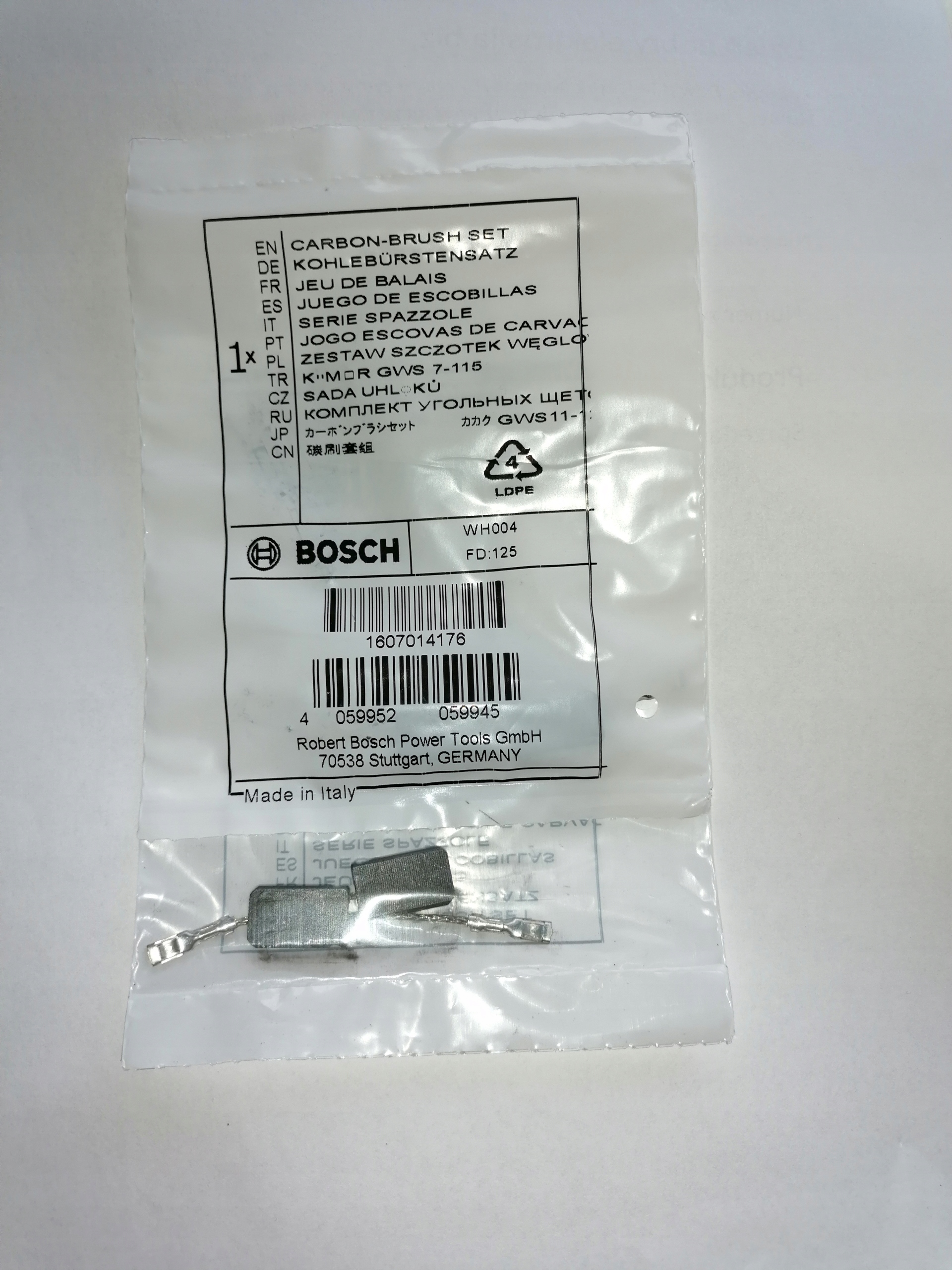 

Bosch szczotki węglowe kpl Gws 1400 GWS10-125 5x10