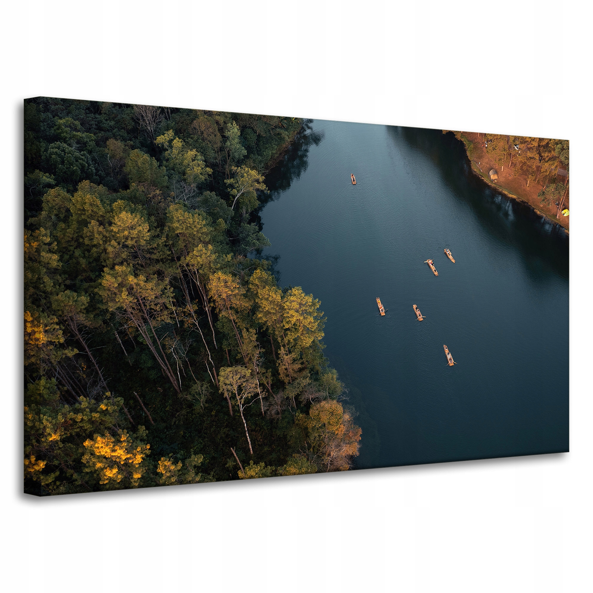 Obraz na plátně Splav Kajakem Les Řeka Příroda 100x60 cm