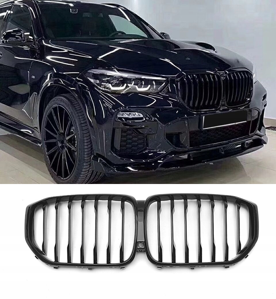 GRILL NERKI BMW X5 G05 X5M 2018-2022 CZARNY POŁYSK