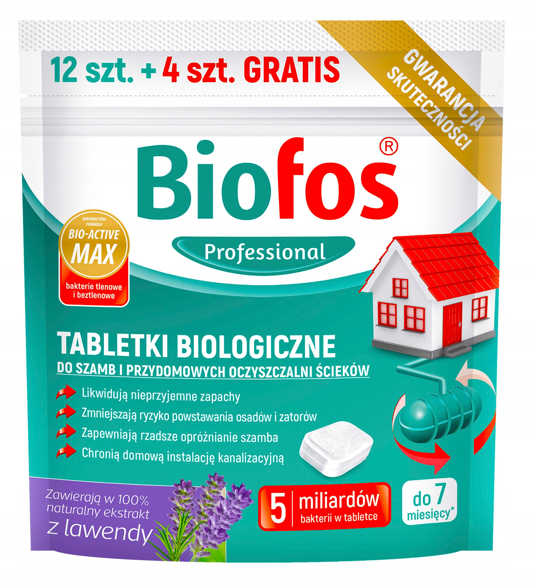 

Biofos Tabletki Do Szamba Oczyszczalni 12+4 gratis