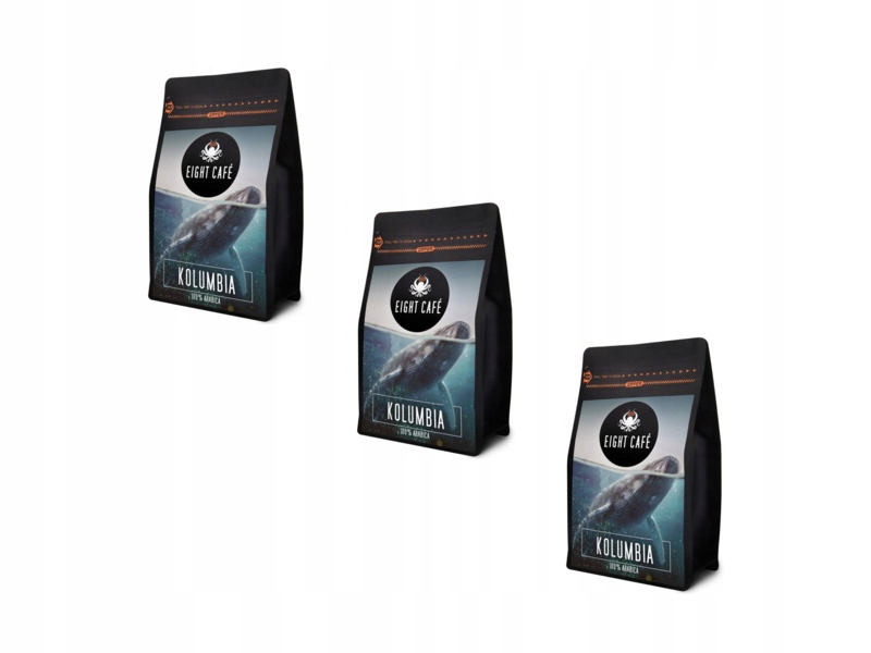 Kawa ziarnista Eight Cafe Kolumbia Arabica 3 x 500 g (Rzemieślnicza)