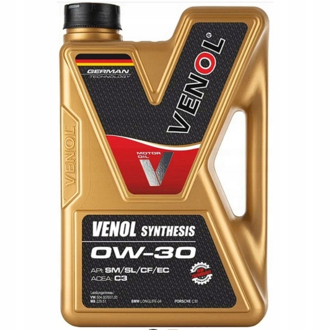 Venol Synthesis C3 0W-30 5L Vw 504.00 507.00 MB229.51 -5L