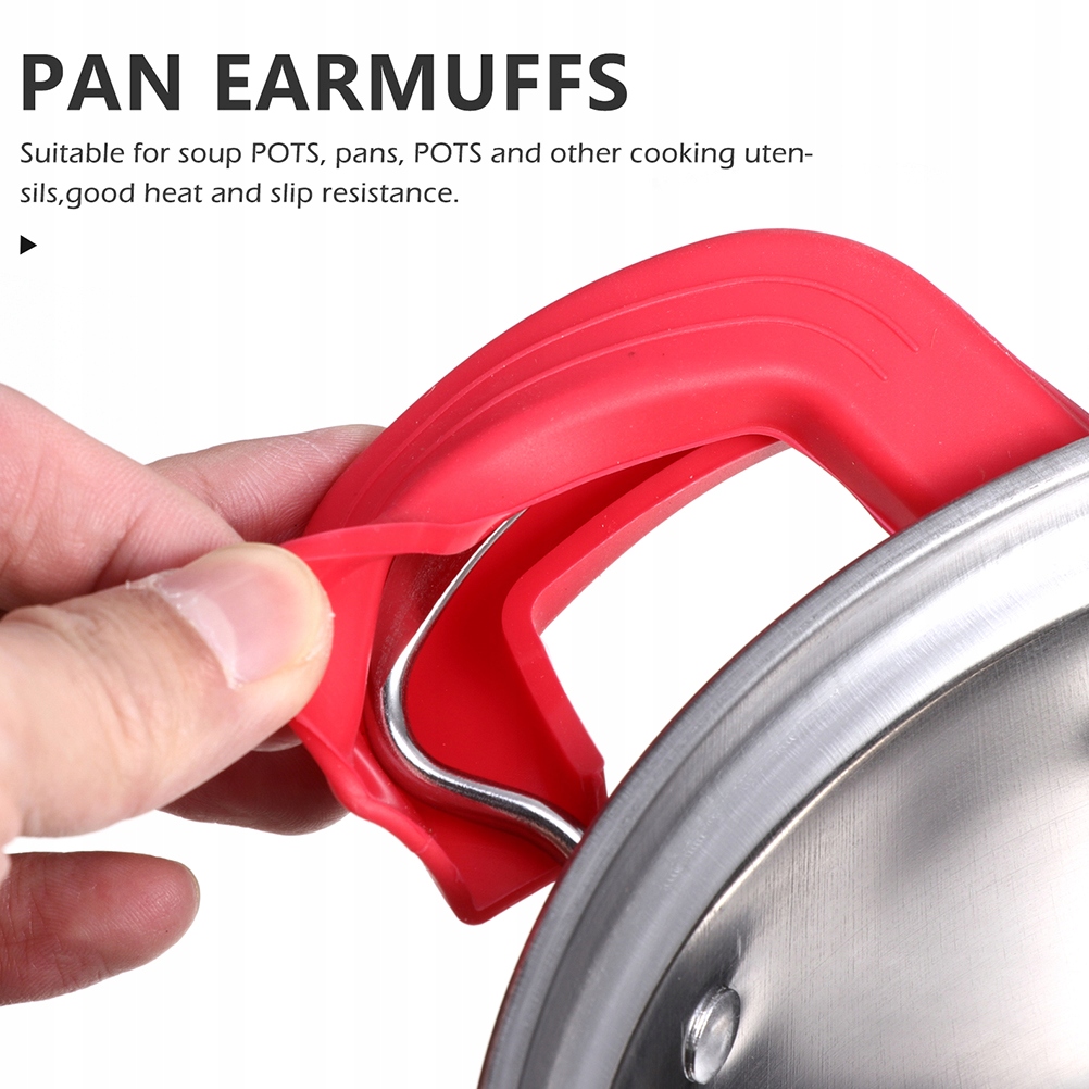 SILIKONOWY OCHRANIACZ NA UCHWYT GARNKA - S Marka bez marki