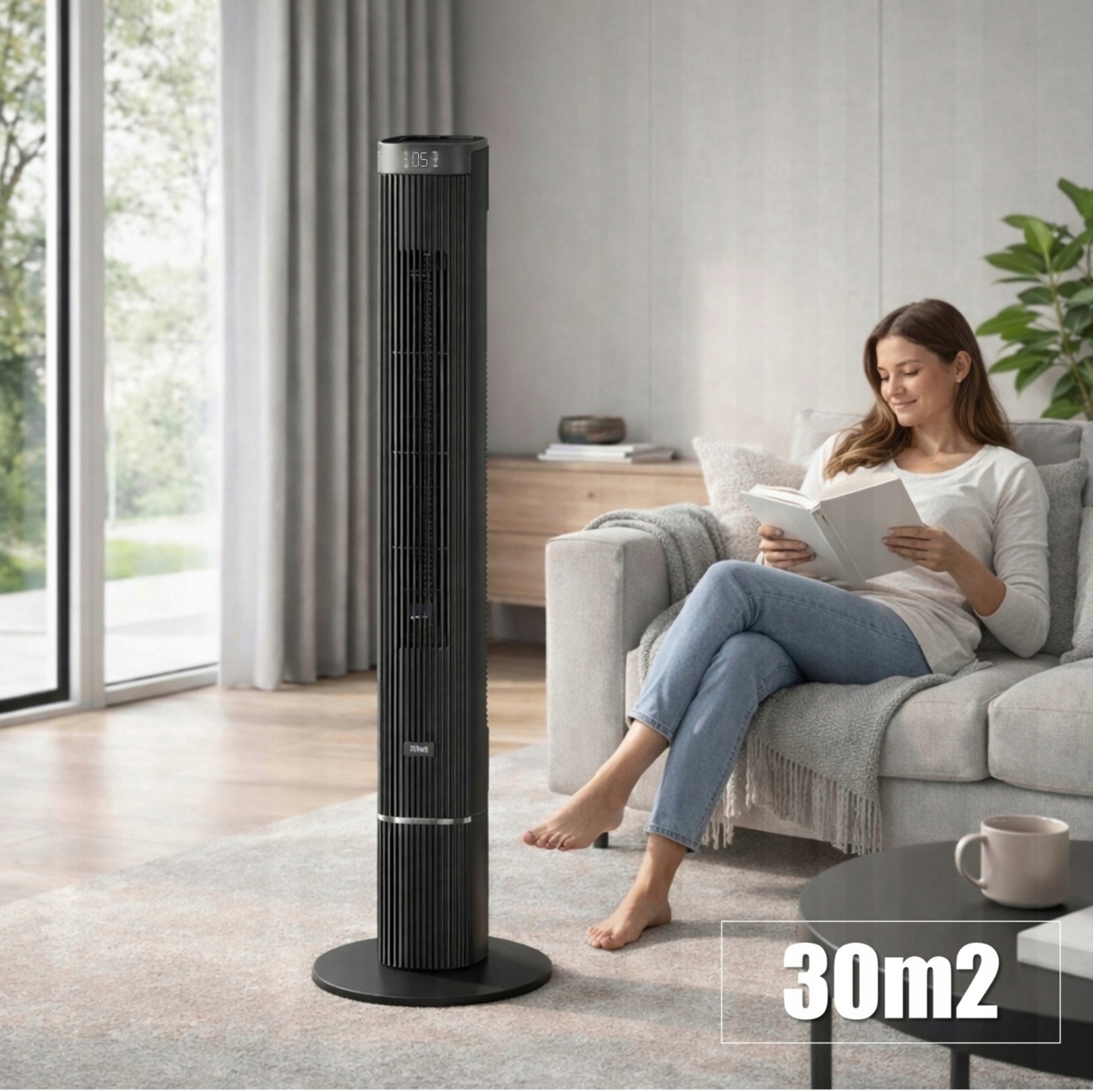 WENTYLATOR KOLUMNOWY 12 PRĘDKOŚCI SMART 110 CM 40W LED PILOT XXL Kod producenta ZLN4725