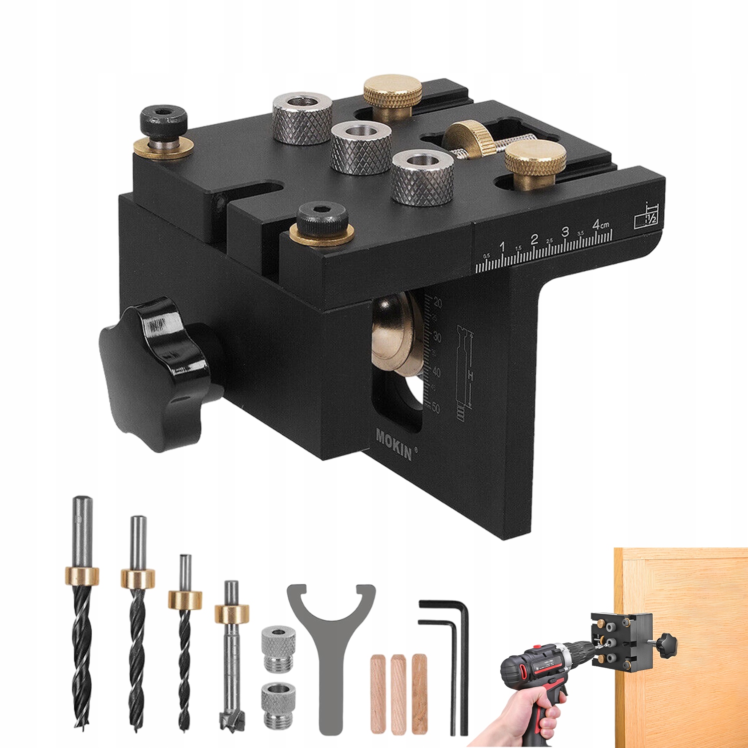 Šablona Pro Vrtání Kolíků Pro Opracování Dřeva, Přesné Otvory Pro Kolíky