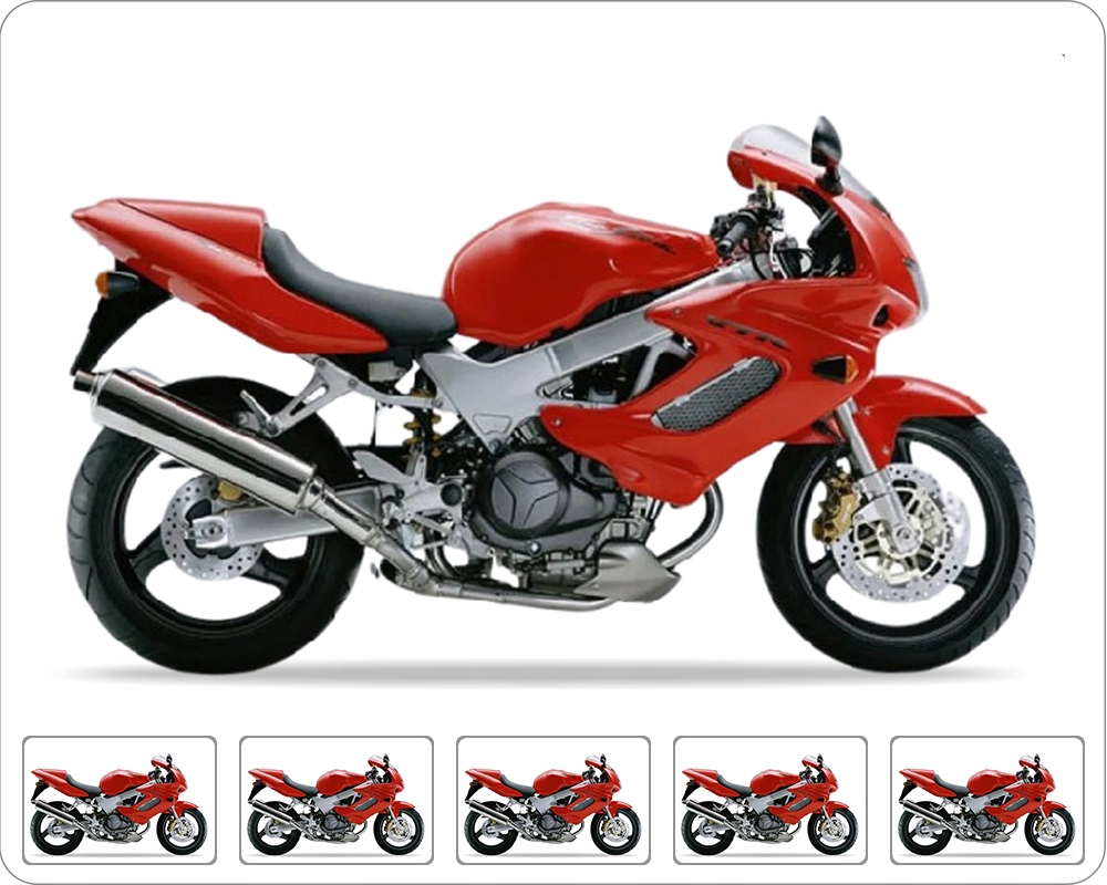 Samolepky Juula Pro Honda Vtr 1000 F Firestorm 1997-2000 Červené R157