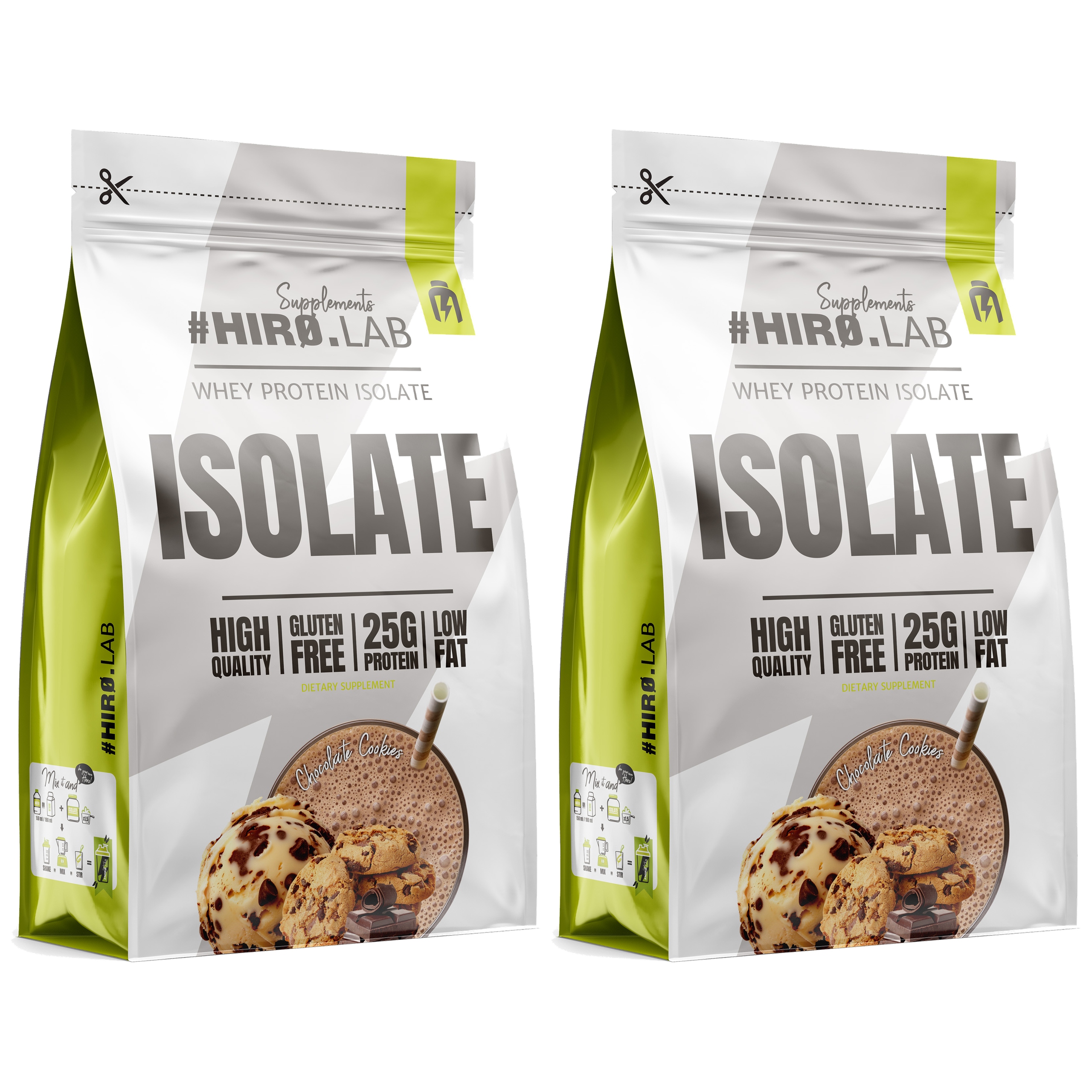 2x Izolát Whey Bílkoviny Wpi Isolate Protein 700 g Doplněk Stravy Hiro