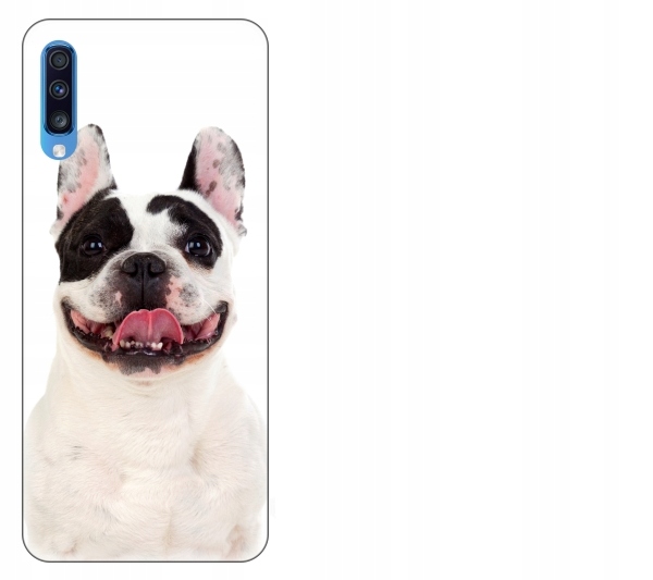 

Etui pokrowiec Samsung Galaxy A70 Pies buldog fran