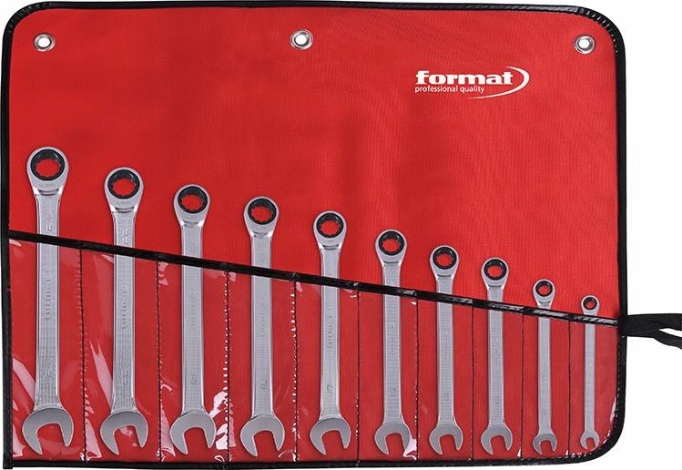 Kľúč s hriechom, prstenec 8-24 mm, v balení 10-dielny F