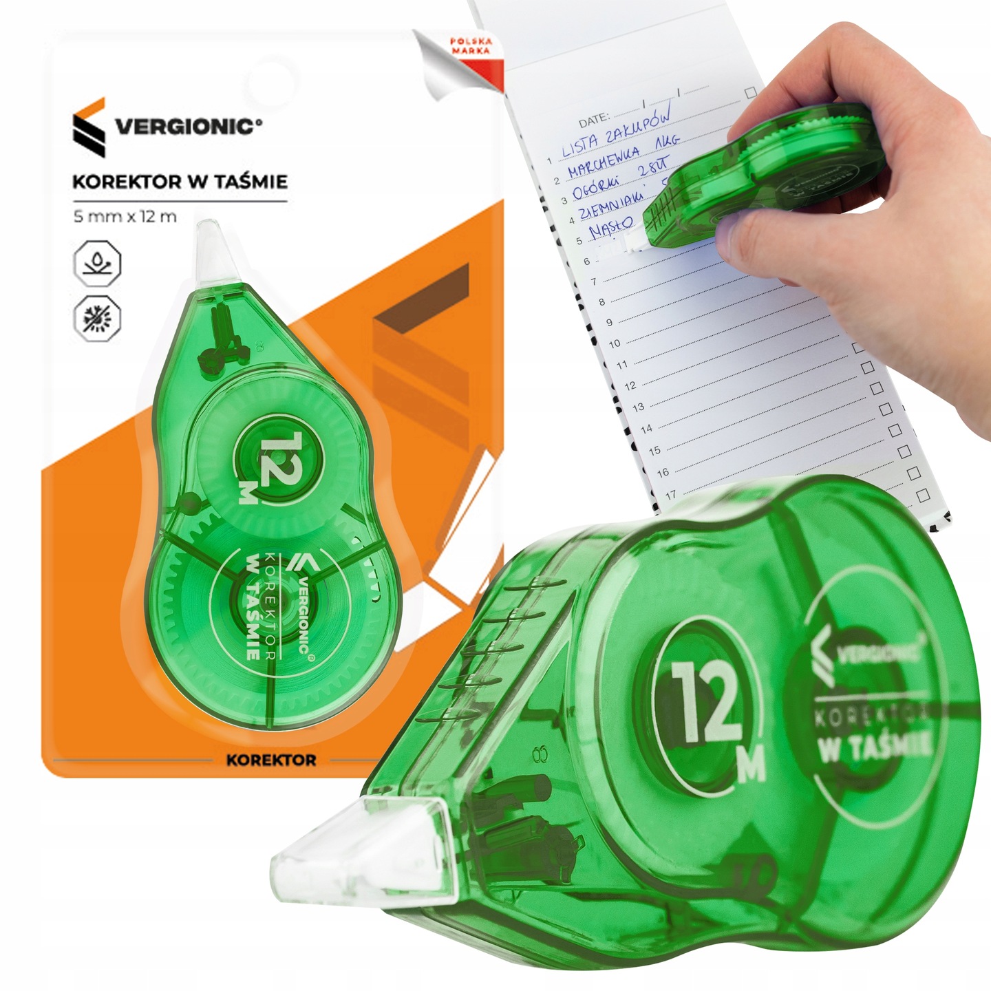 

Korektor myszka w taśmie do biura szkoły