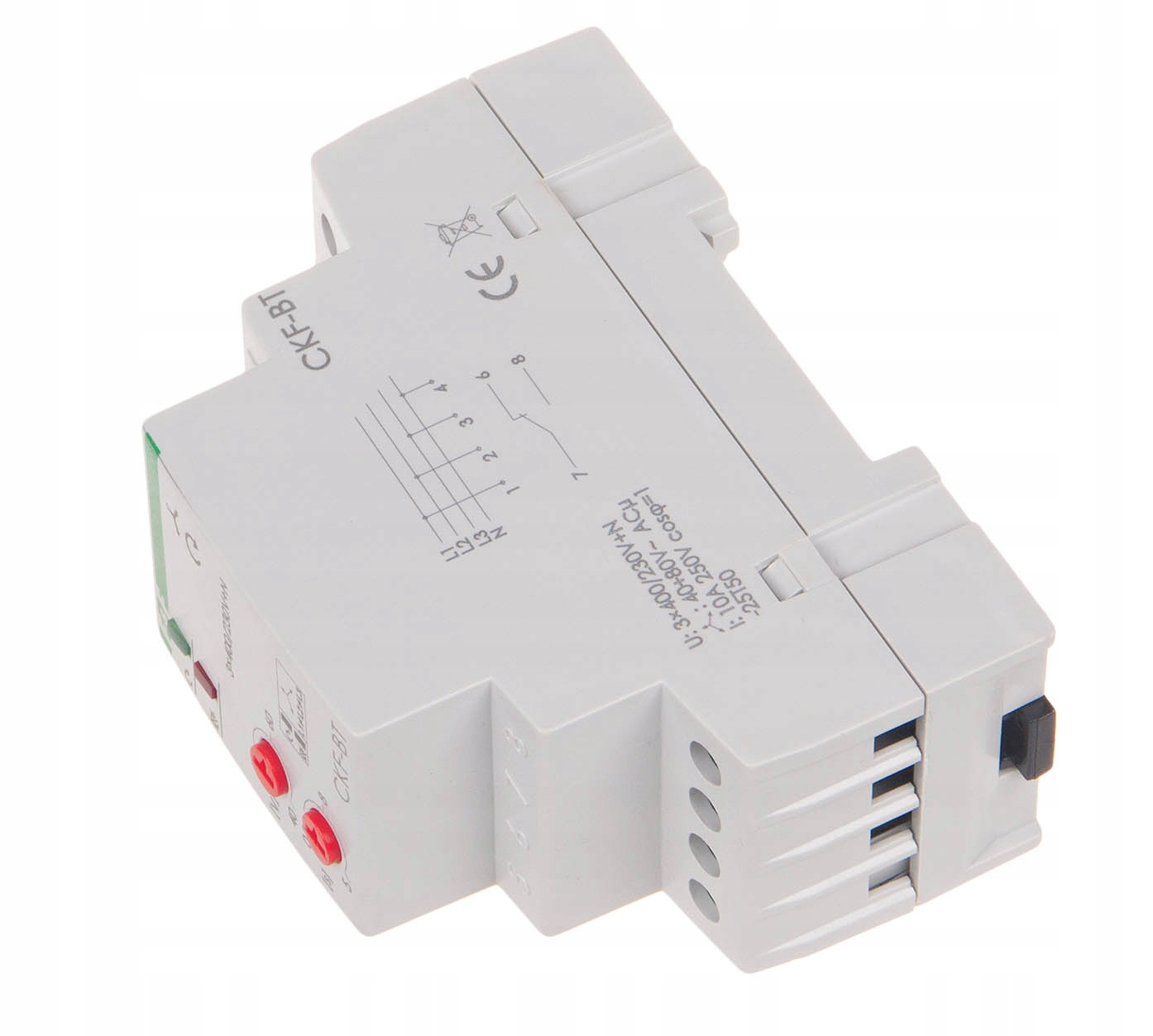 Relé pořadí, zániku a fázové asymetrie 10A 1P 0,5-5sek 40-80V F&f