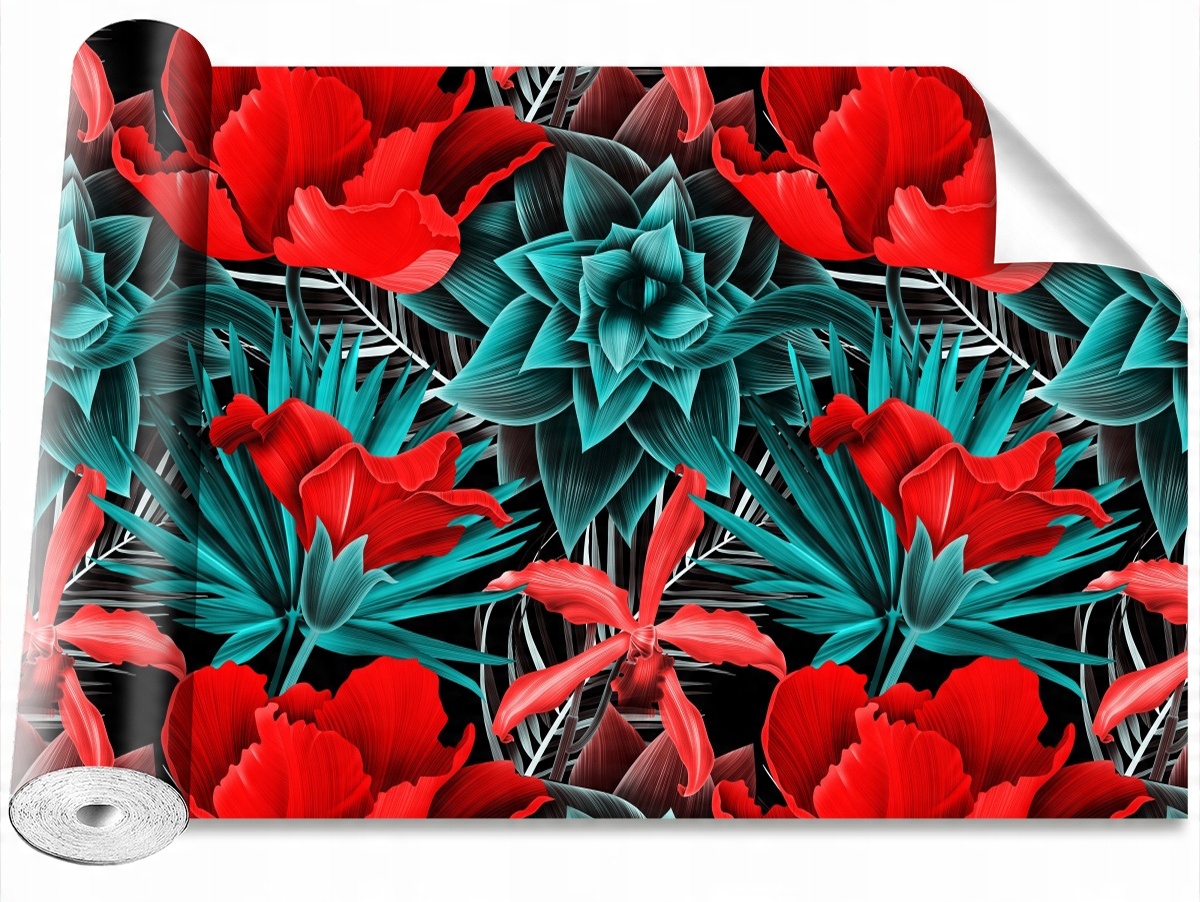

Tapeta Samoprzylepna Tropikalne kwiaty - 152x104