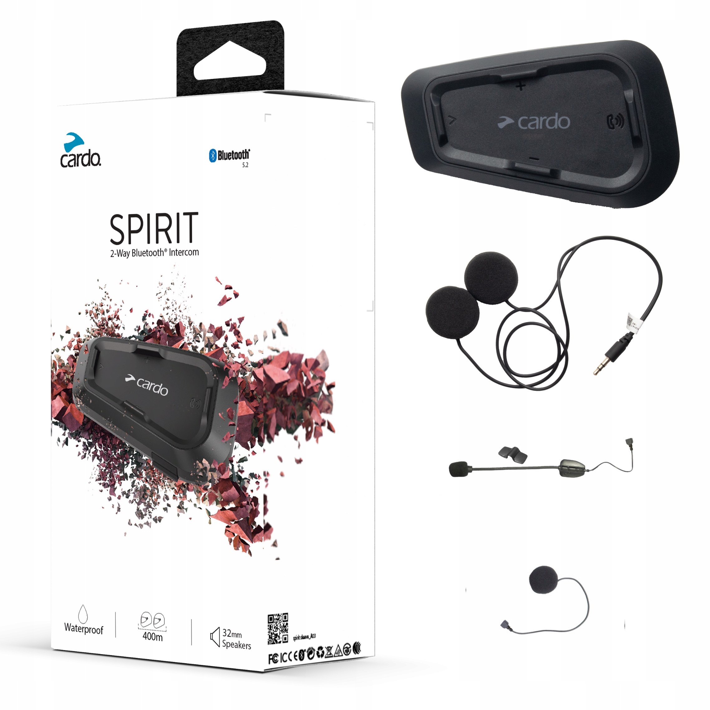 

Interkom motocyklowy Cardo Spirit 1 Kask Bluetooth