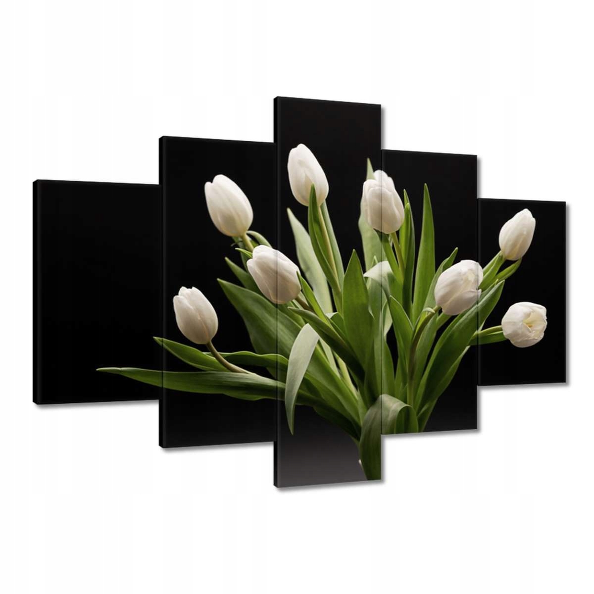 Obrazy 150x105 Bílé Tulipány ve váze