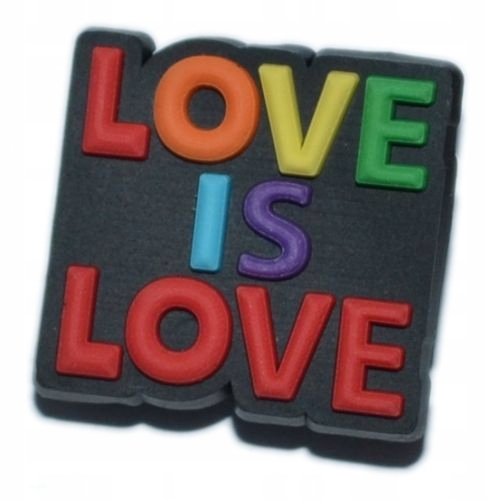 

Napis - Przypinka do Crocs - Love is Love - 3858