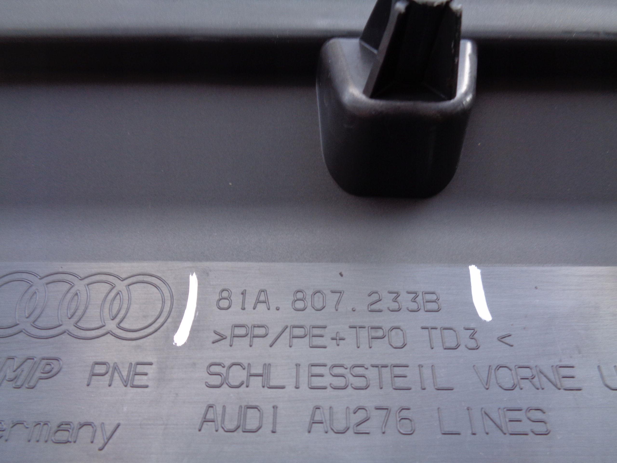 cover below front bumper AUDI Q2 81A 16