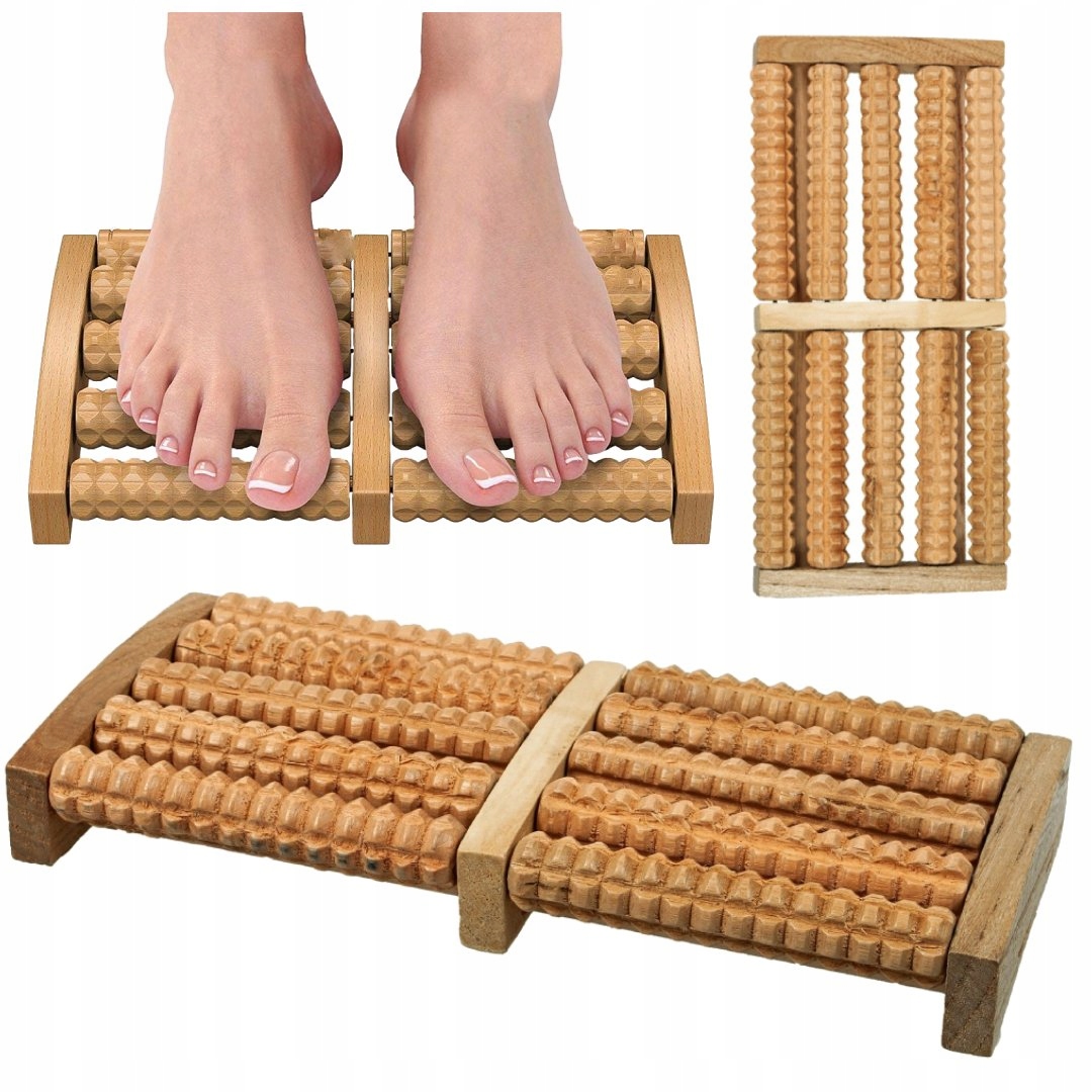 

Masażer Do Stóp Tradycyjny Drewniany Roller 2 X 5