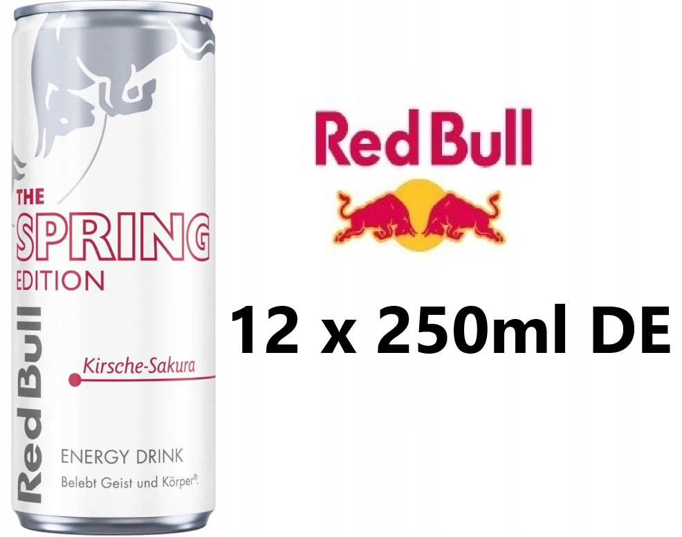 Red Bull Napój energetyczny Wiśnia-Sakura 12 x 250ml Aut