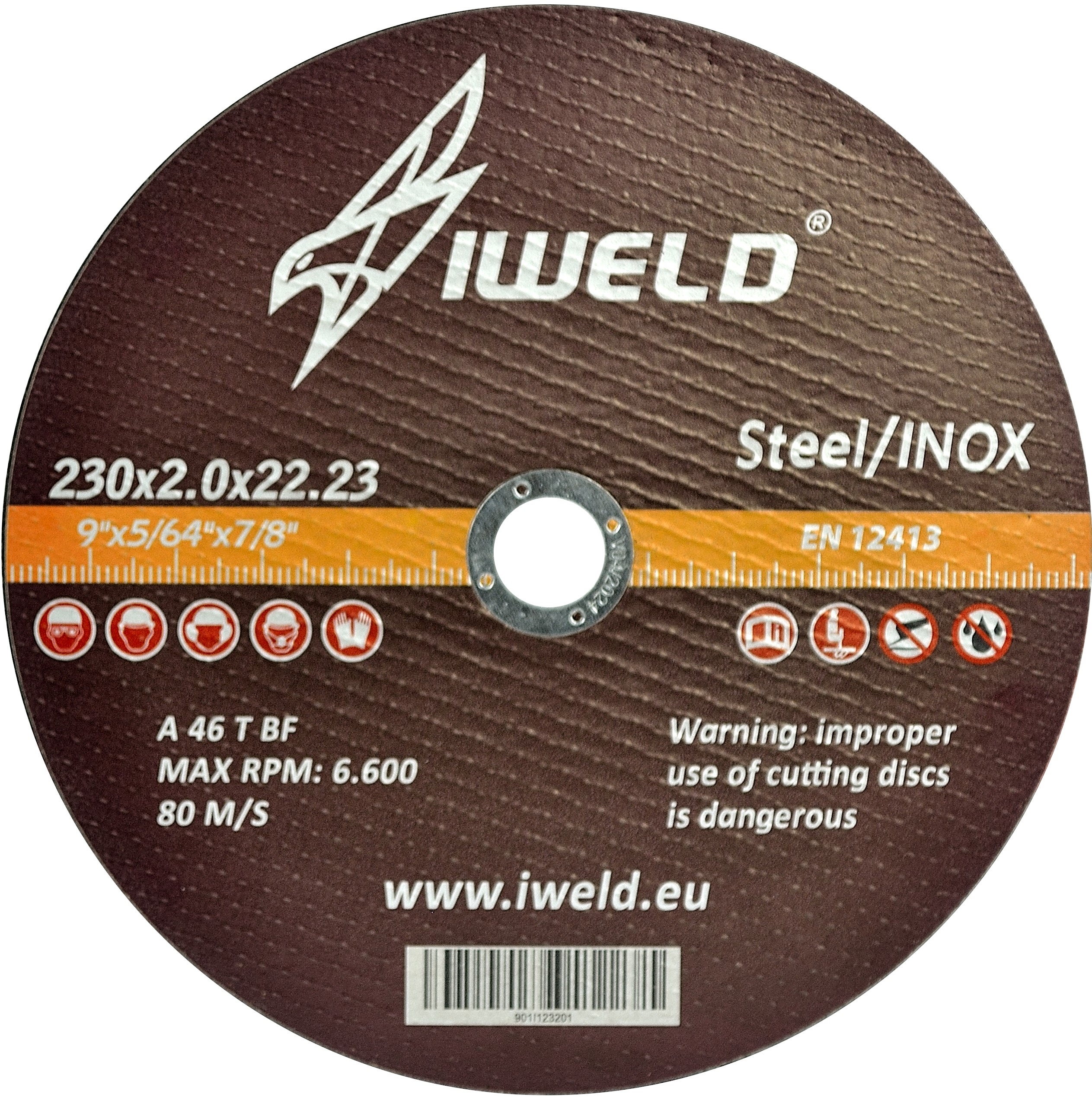 

Tarcza do cięcia Iweld 230x2,0x22,2 Stal/inox