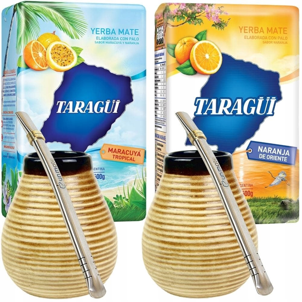 Levně Sada Yerba Mate pro dva Taragui Ovocná 1kg