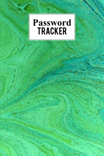Hempel, Erika Password Tracker: Marbled Green Password Tracker, Password Bo