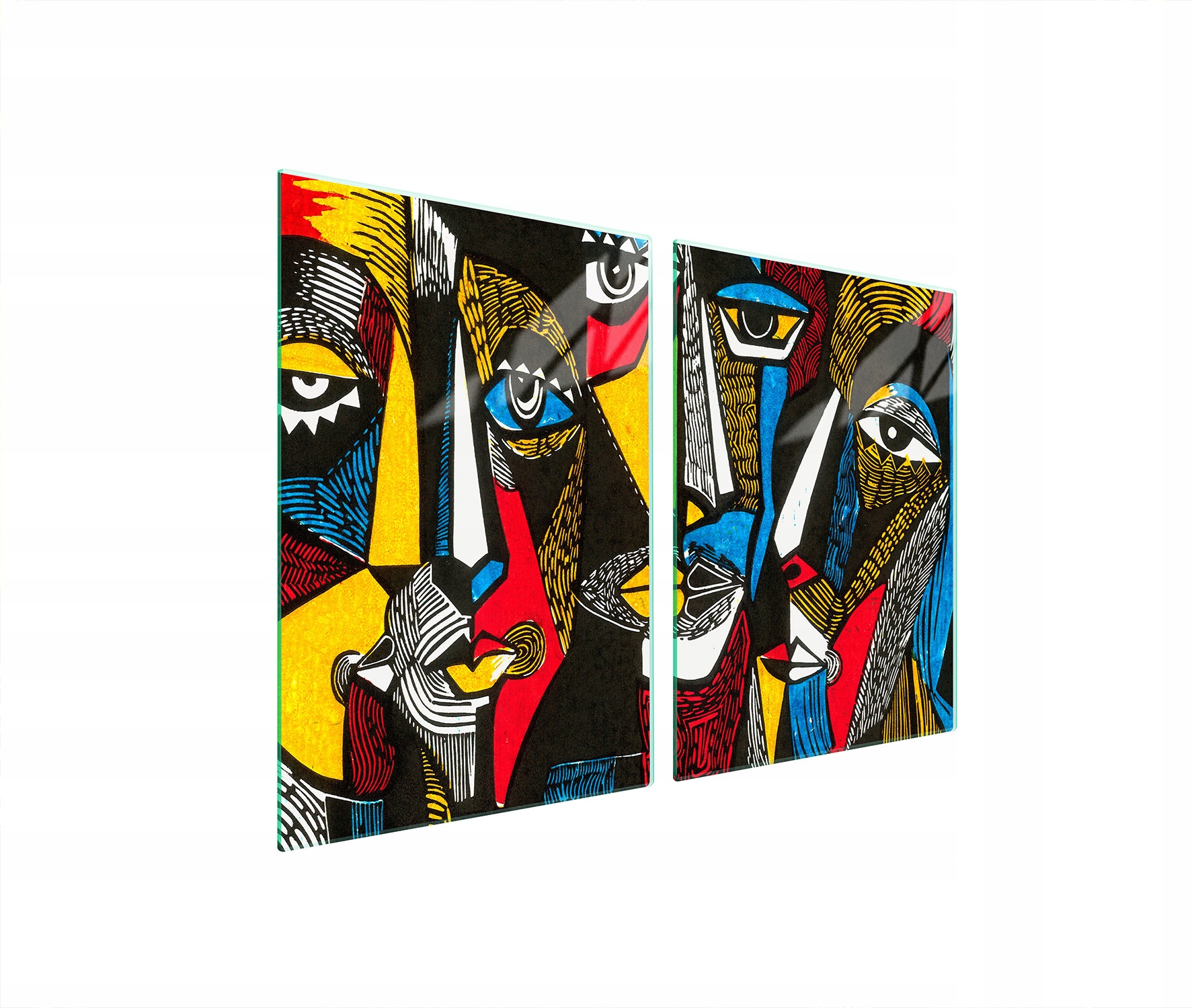 Ochranná Skleněná Deska Do Kuchyně 2x45x52 Pop Art. Tvrzené Sklo