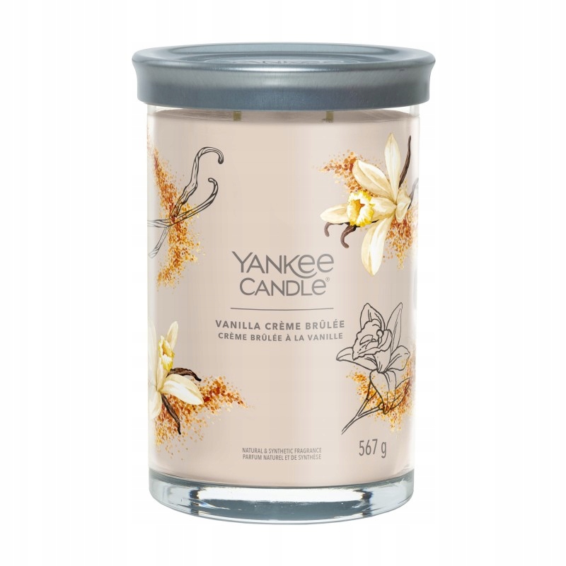 Vanilla Creme Brulee Yankee Candle skleněná svíčka se dvěma knoty