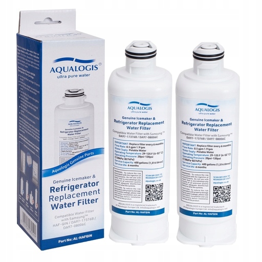 2x Filtr Wody Lodówki Samsung DA97-17376B Haf-qin