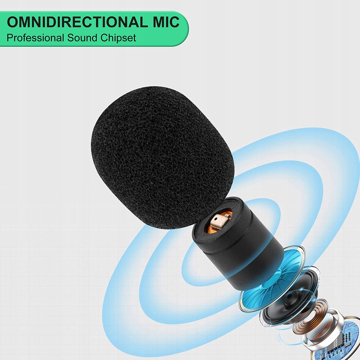 BEZPRZEWODOWY 2X MIKROFON PRO KRAWATOWY DLA IOS Model A5-AP