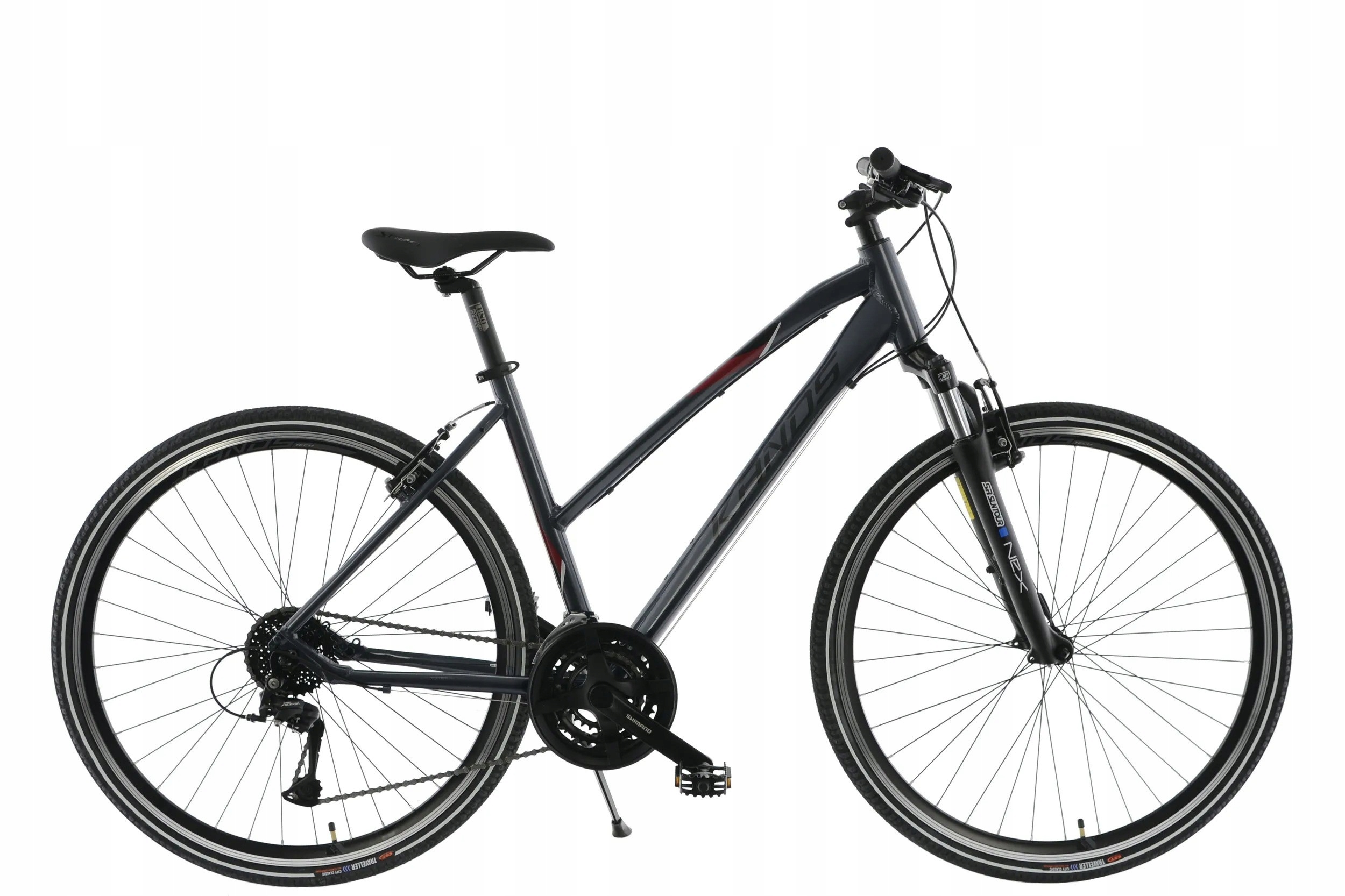 Rower 28 Kands Cross Line 1100 Acera D 17 Grafitowo-bordowy Połysk