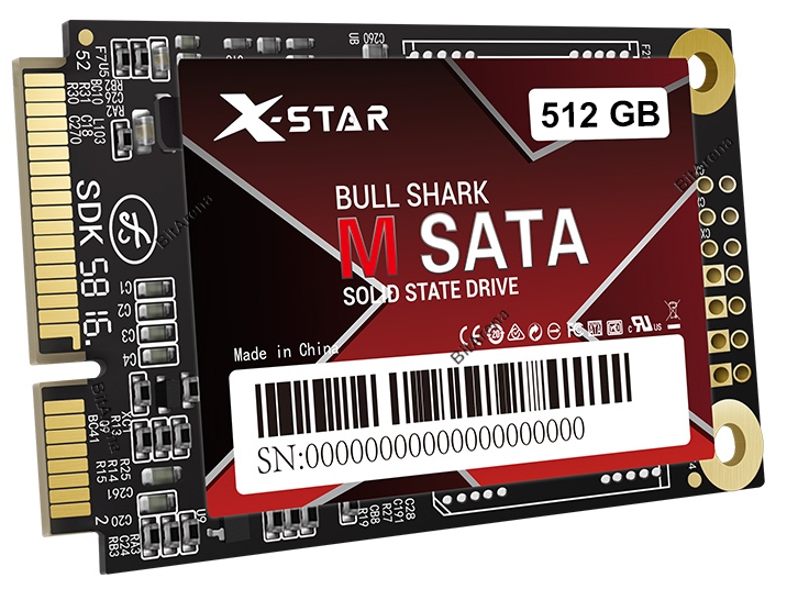 

Dysk Ssd X-Star Bull Shark 512GB mSATA