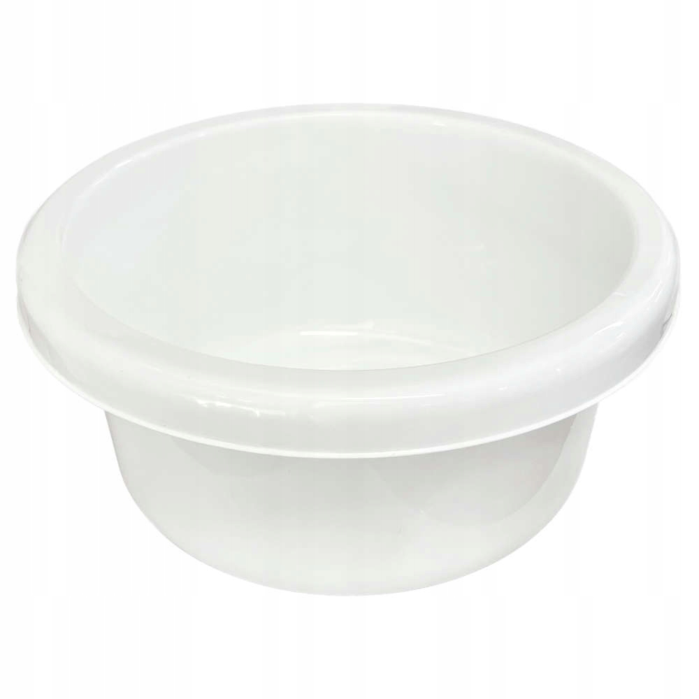 

Miska okrągła plastikowa mała 4L 26cm biała
