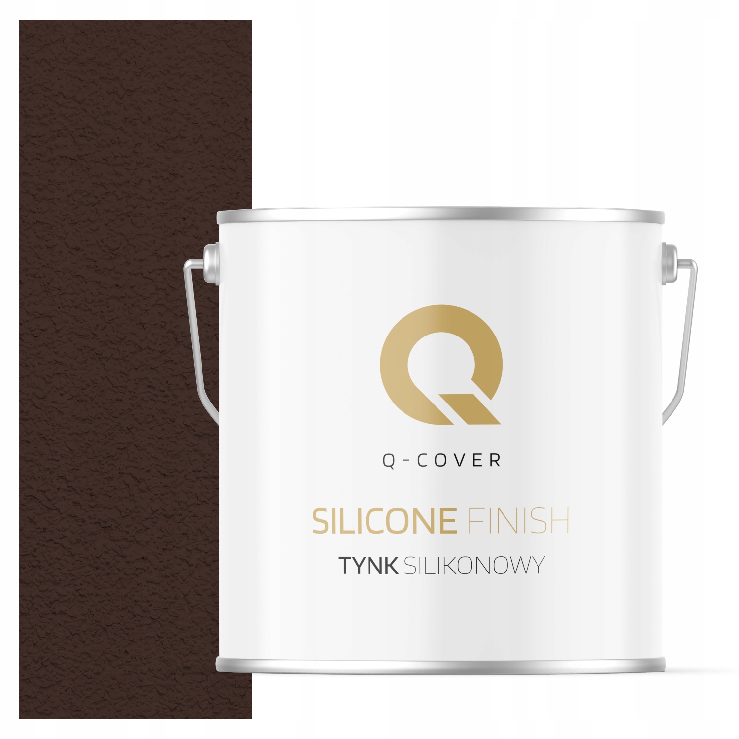 Silikonová Fasádní Omítka Čokoládová Hnědá Ral 8017 7KG Granulace 1.5mm