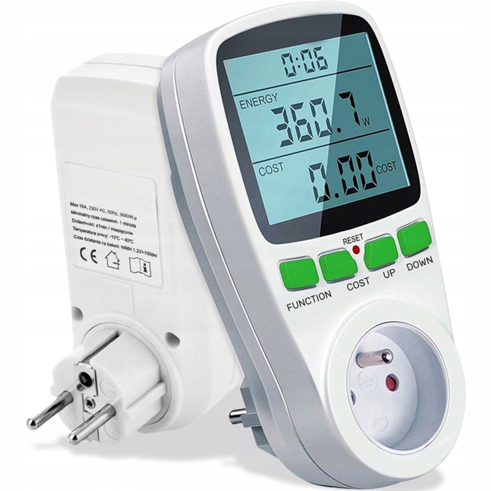 WATOMIERZ LICZNIK MIERNIK ZUŻYCIA PRĄDU ENERGII