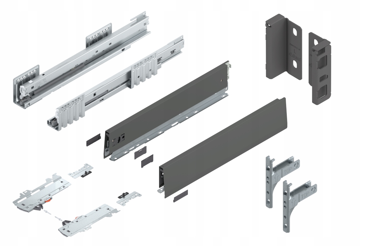 Blum Šuplík Merivobox 450 Low M Tip-On Antr