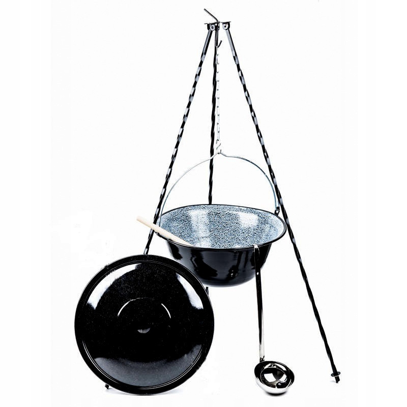 KOCIOŁEK WĘGIERSKI EMALIOWANY 25L CHOCHLA POKRYWKA